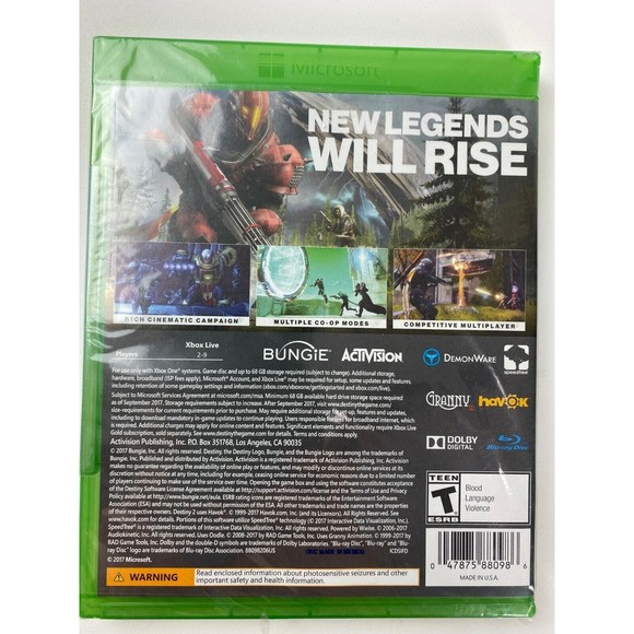 XBOX One Destiny 2 and Destiny 2 Forsaken Game Lot New Factory Sealed - Picture 7 of 8